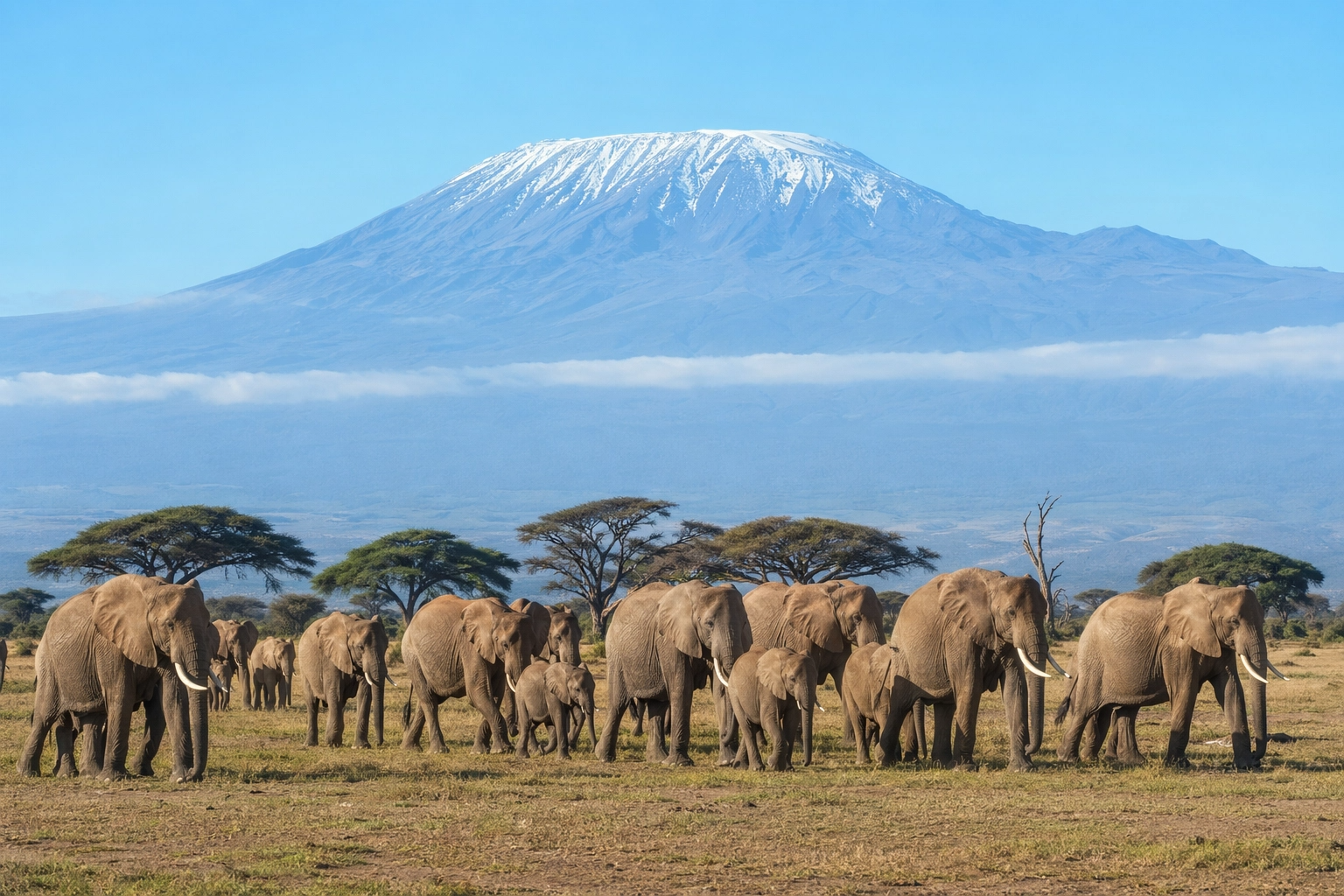 Amboseli National Park – Elephants & Kilimanjaro